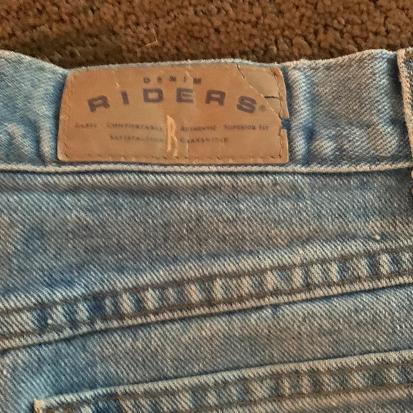 Vintage Lee Riders High Rise Blue Jean Denim Cutoff Fringed Shorts Women’s 29 30 - Picture 5 of 5